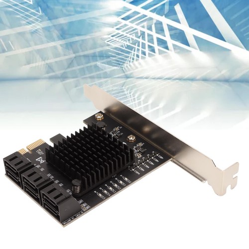 PCIE 3.0 To 6 Ports Expansion Card 6Gbps PCI Express X4 X8 X16 Plug And FY - Bild 3 von 22