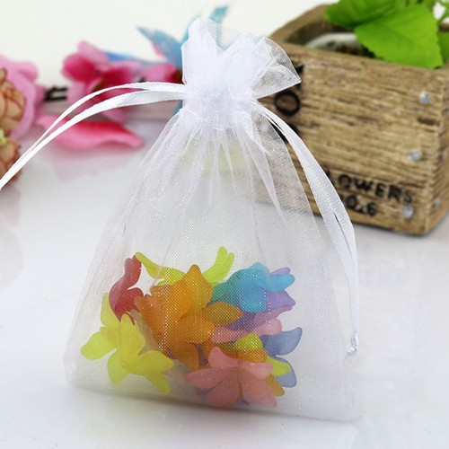 100 Stck. Transparent Organza Kordelzug Schmuck Aufbewahrung Beutel Geschenk Verpackung Beutel - Bild 8 von 11