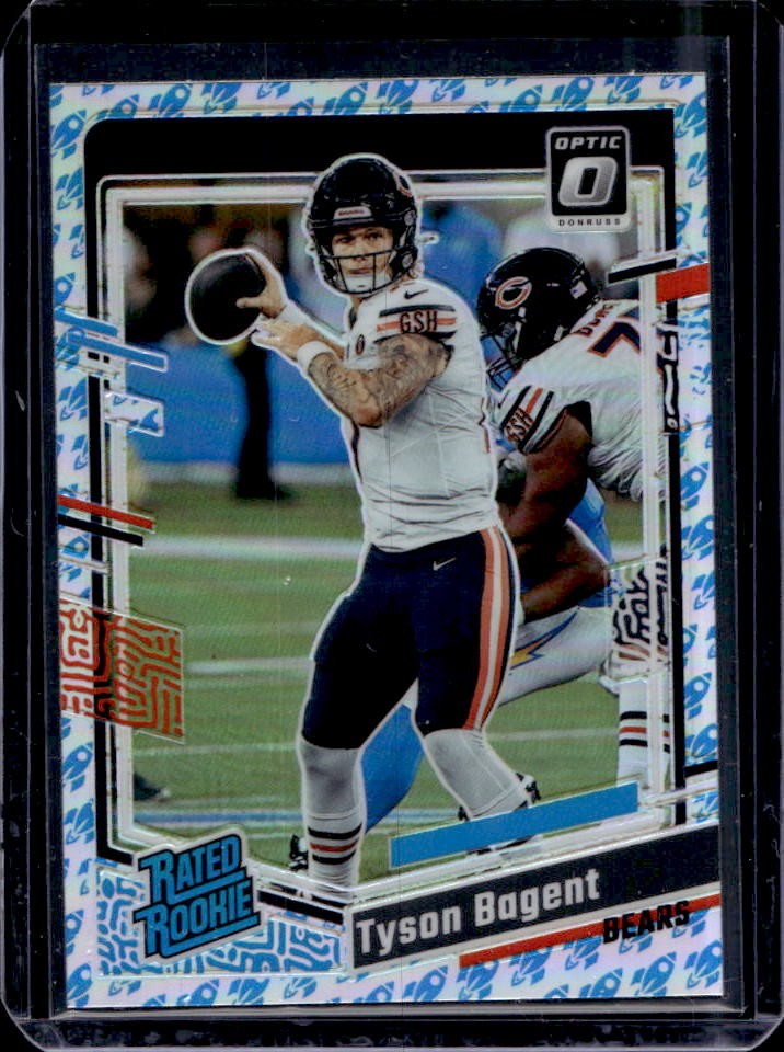 2023 Donruss Optic Tyson Bagent Rocket Prizm Rated Rookie #216 Bears