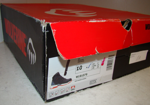 NIB Wolverine 1-90 Rush 6” Size 10M EH Black Red Safety Toe Work Boots W191079 - Picture 2 of 11