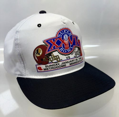 Vintage Super Bowl Mütze New Era Buffalo Bills Redskins Snapback Cap weiß USA - Bild 13 von 13