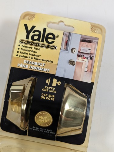 Yale Locks - 1-888-554 DeadBolt Lock (25 Jahre Garantie) einseitig gleichschließend