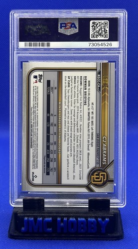 2022 Bowman Chrome National Convention CJ Abrams Rookie Orange MINT 9 #’d /25 - Picture 2 of 3