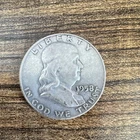 1958 Franklin Half Dollar 50C Silver Denver Business Strike Circulated Coin