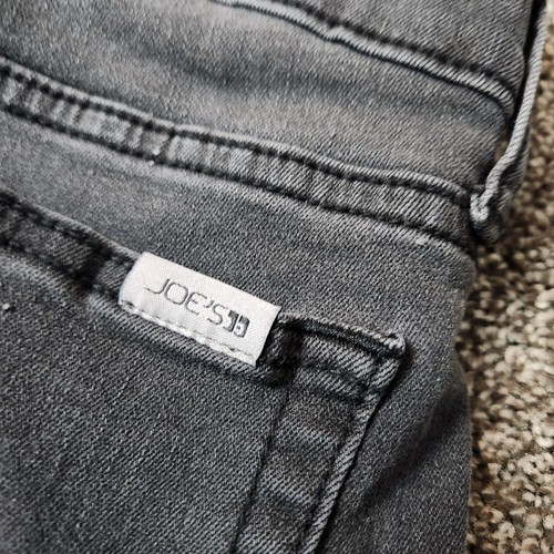 Joe's Jeans Womens 32 Black Grey Faded Cotton Rayon Stretch Denim Short Joes - Picture 6 of 7