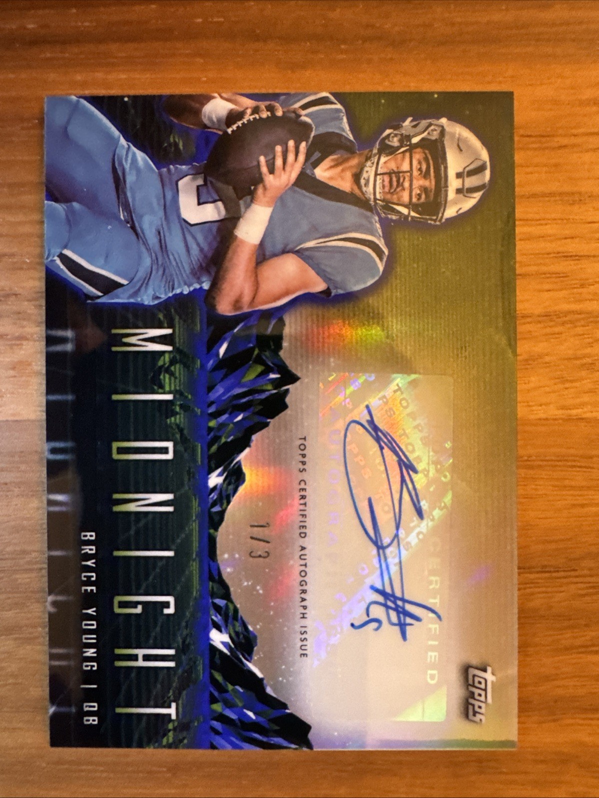 2024 Topps Midnight Horizon Signatures Bryce Young SP Auto /3 Panthers