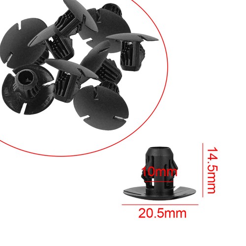 10Pcs Car Fastener Clip Trim Plastic for Mercedes-Benz C63 C180 C200 CLA E200 - Foto 3 di 9