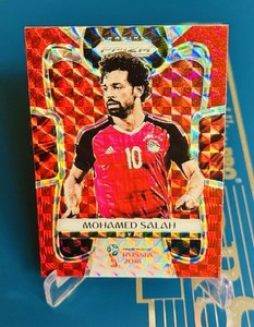 2018 Panini Prizm WORLD CUP SOCCER MOHAMED SALAH RED MOSAIC #54