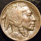1930-S Buffalo Nickel Choice Original XF/AU