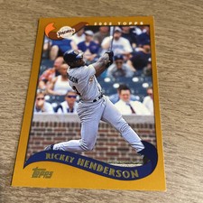 Rickey Henderson 2001 Topps Card #165. San Diego Padres