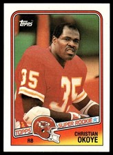 CHRISTIAN OKOYE 1988 TOPPS #363 RC KANSAS CITY CHIEFS