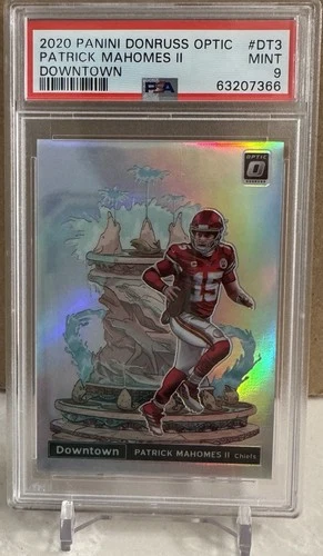 New Listing2020 Donruss Optic Patrick Mahomes II Downtown #DT-3 PSA 9 MINT Chiefs SSP 🔥