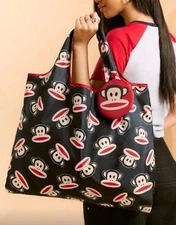 Paul Frank Reusable Folding Bag Purse Shopping Gift Present Girl New