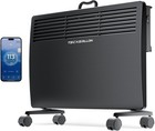 1500W Convection Panel Space Heater, Adjustable Up to 113℉ Electric Black
