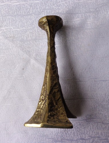 Michael Harjes Bronze Kerzenleuchter 60er J. Kerzenhalter Brutalismus Midcentury - Bild 5 von 5