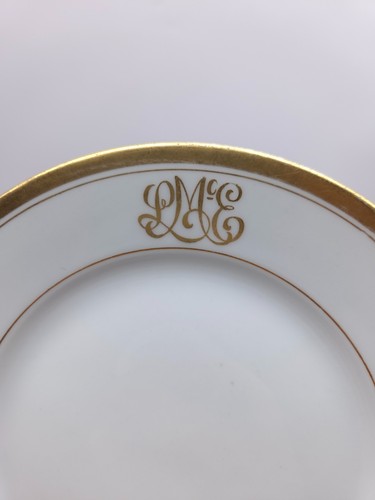 Vintage Set of 3 Theodore Haviland Limoges France Gold Plates - Picture 4 of 8