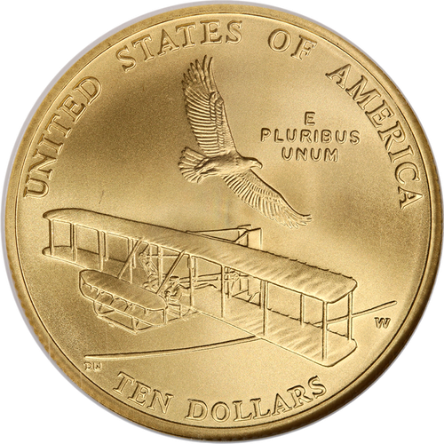 2003-W First Flight Commemorative Gold $10 NGC MS69 - 第 2/4 張圖片