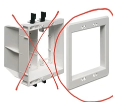  Arlington TVBU505 Recessed Electrical Box (FACEPLATE ONLY) See Pictures.