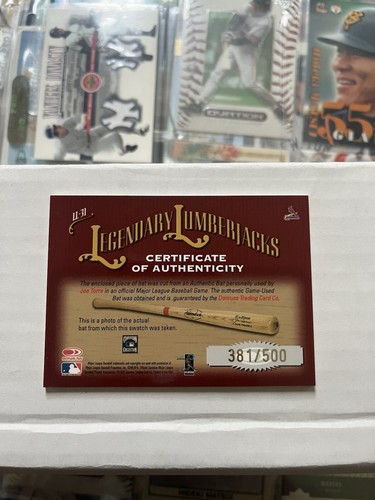 2002 DONRUSS CLASSICS LEGENDARY LUMBER ACES GAME-USED BAT JOE TORRE /500 - Picture 5 of 7