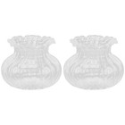 2pcs Öllampe Globe Ersatzglas Lampen Schatten 9 cm Kerosen Lichtabdeckung