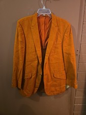 vintage Sears Made In Usa Burnt Orange Mens Blazer Read Description