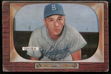 1955 Bowman #66 George Shuba GD/VG