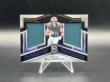 Will Shipley 2024 Panini Spectra Rising Rookie Dual Patch Silver /99 - Eagles