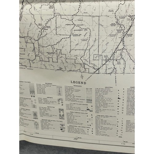 Vintage 1978 Colbert County Alabama Highway Karte 25" x 18" Tuscumbia Muscle Shoals - Bild 3 von 4