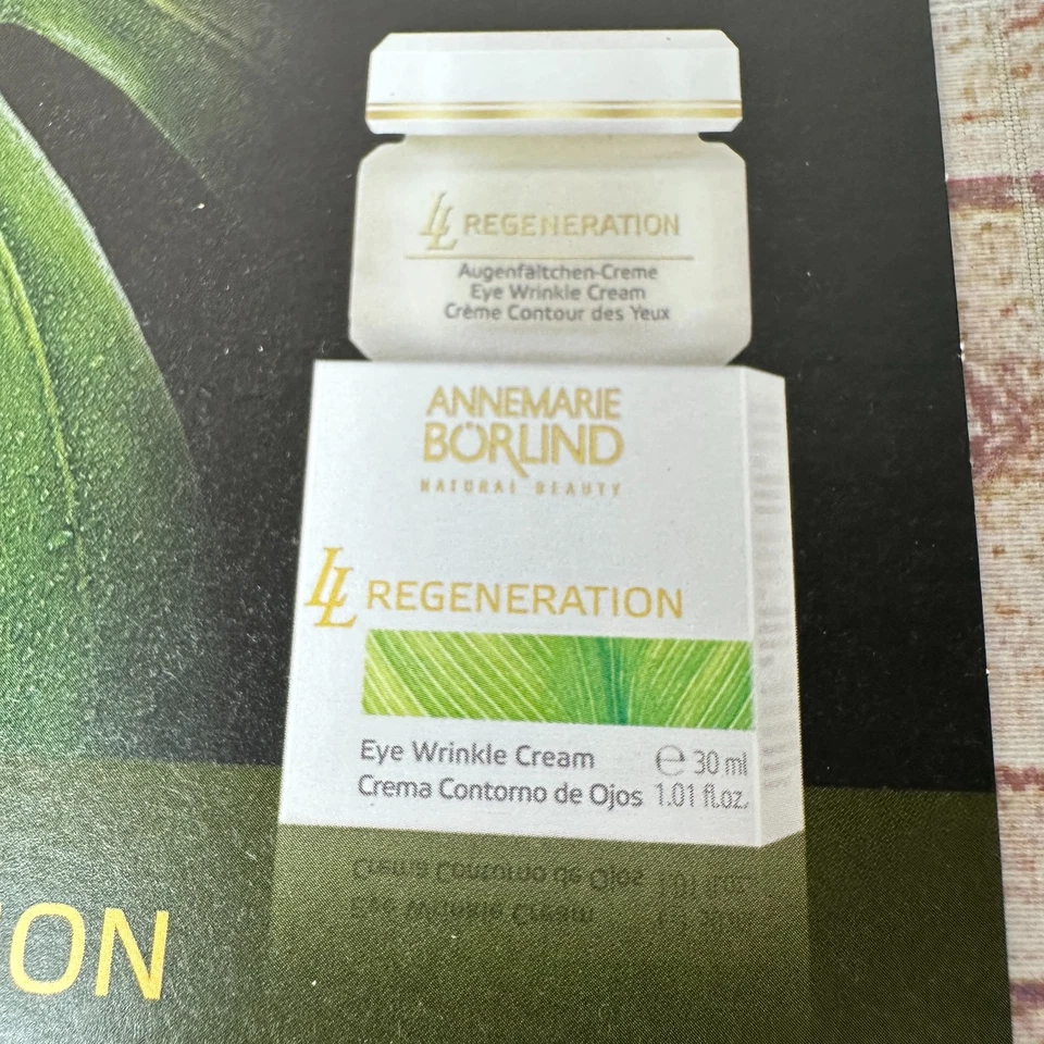 Annemarie Borlind LL Regeneración Ojos Arrugas Crema Prueba Tarjeta Lote de 18 Foto 4 de 4