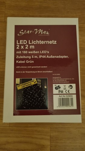 LED Lichternetz 2x2m
