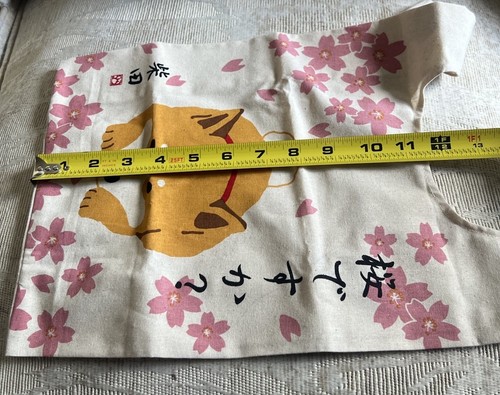 NWT Sibata San Shiba Inu "Is This Sakura?" Cherry Blossom Small Canvas Tote Bag - Picture 8 of 8
