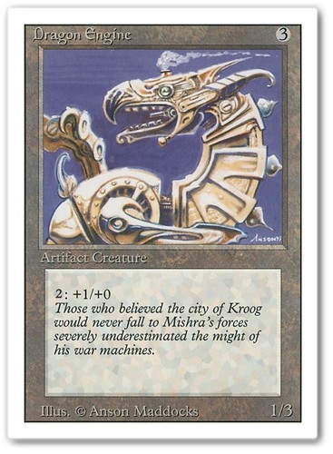 DRAGON ENGINE x1 mtg VLP-NM 3rd Edition Revised 1 Rare - Picture 1 of 1