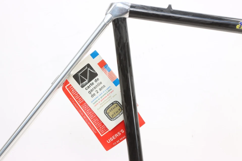 Cuadro Vitus Carbone 3 carbono/aluminio llanta 53 cm Francia años 80 ¡NUEVO CON ETIQUETAS! NOS Foto 4 de 4