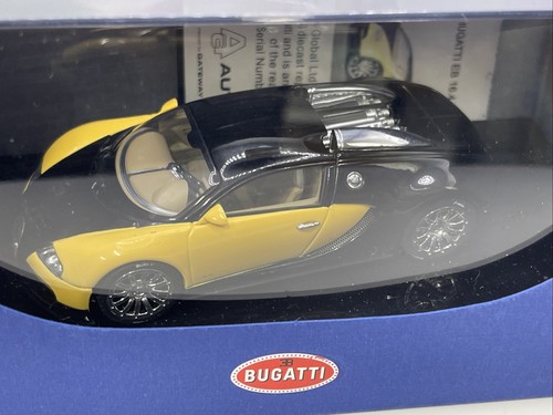 1/43 AUTOart Bugatti Veyron Eb 16.4 gelb schwarz Showcar 50904 Autoart Bugatti V - Bild 2 von 5