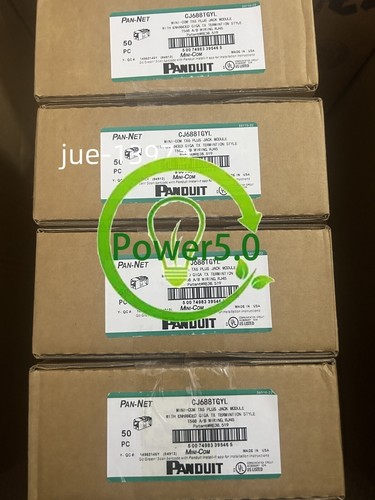 Panduit Giga TX Cat6 Network jack CJ688TGBU CJ688TGIW CJ688TGBL CJ688TGRD Qty 50 - Afbeelding 45 van 51