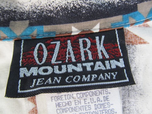 Camisa De Colección Ozark Mountain Jean Company Manga Corta Para Mujer Talla Pequeña Nueva Con Etiquetas - Imagen 9 de 15