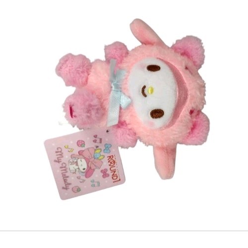 Sanrio My Melody Mini rosa Plüsch Runde 1 Hello Kitty 3,7 Zoll flauschiges Kawaii Spielzeug - Bild 4 von 5