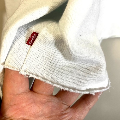 Levi's Graphic Cropped weiß Hoodie Sweatshirt Relaxed Fit Gr. XL Poly-Baumwolle - Bild 8 von 14