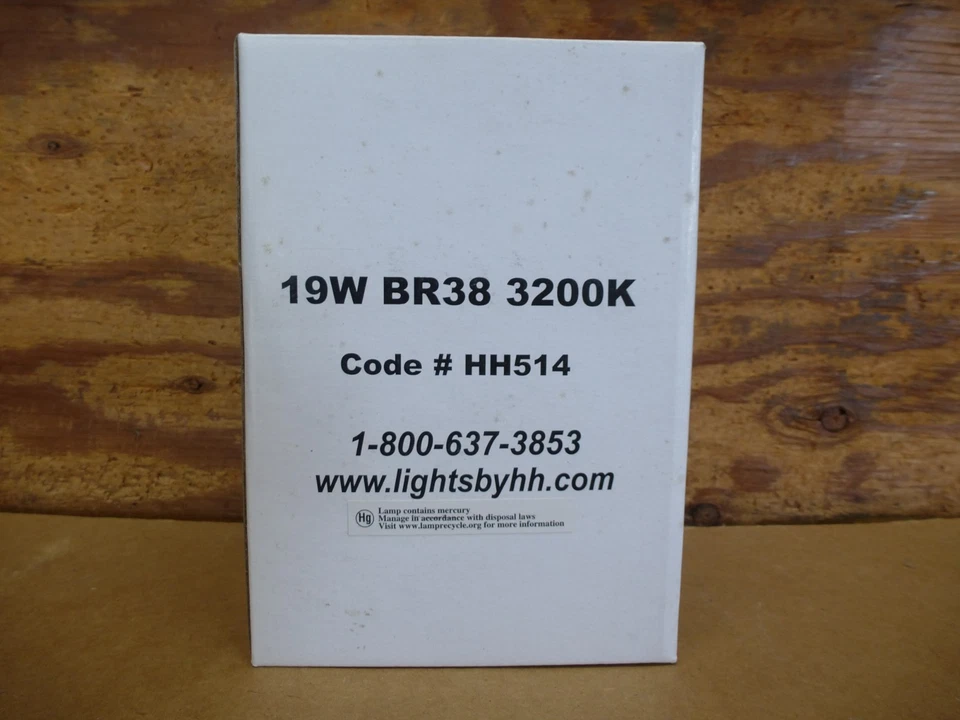 4 PACK OF H&H 19 Watt BR38 3200K CFL FLOOD ENERGY SAVING LONG LIFE LIGHT BULBS - Image 2 of 4