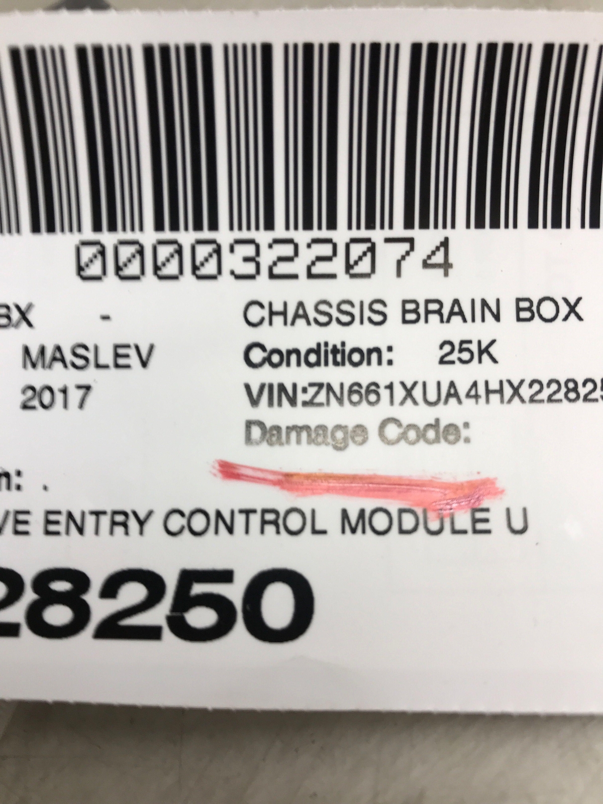 2017 - 2022 MASERATI LEVANTE OEM PASSIVE ENTRY CONTROL MODULE W/ REMOTE START