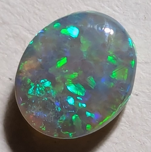 1.15ct Crystal Opal Blue Green Oval Lightning Ridge AU! - Picture 5 of 11