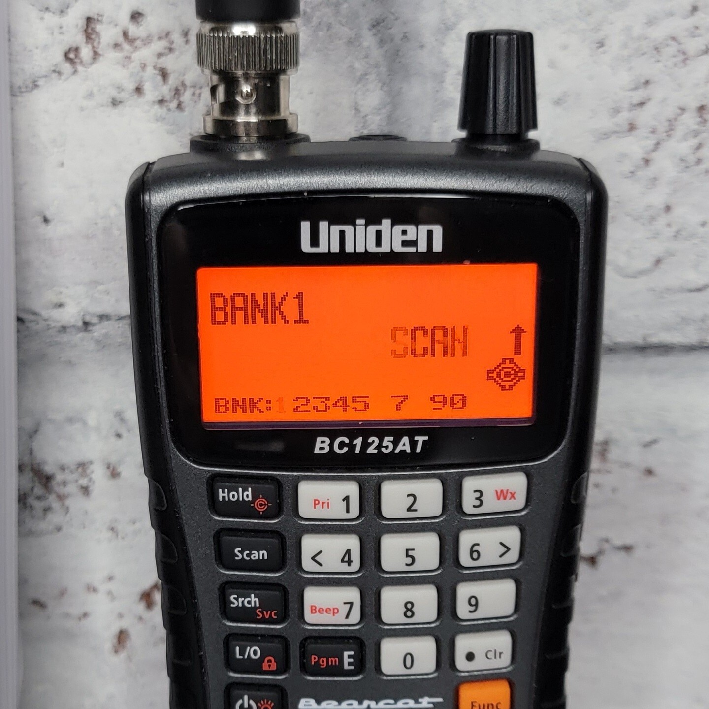 Uniden BC125AT Bearcat Handheld Scanner 500 Channels Tested Very Nice