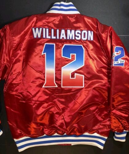 Giacca Zion Williamson High School #12 100% raso XL copricapo SC State Champs - Foto 4 di 11