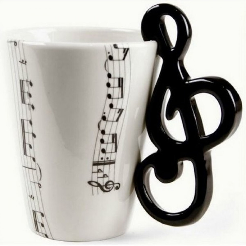 Mug clé de sol idée cadeau originale pour professeur de musique et pianiste