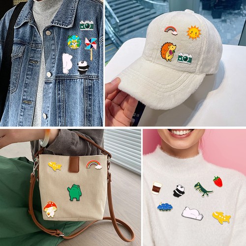 Set spille spille badge smalto casuali per zaino vestiti borsa cappello regali - Foto 9 di 22