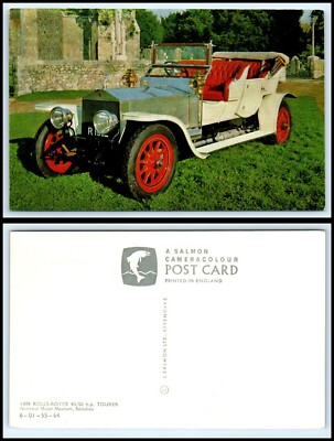 Vintage CAR / AUTOMOBILE Postcard 1909 Rolls Royce 40 / 50 HP Tourer F37