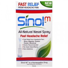 Sinol, SinolM, All-Natural Nasal Spray, Fast Headache Relief, 15 Ml