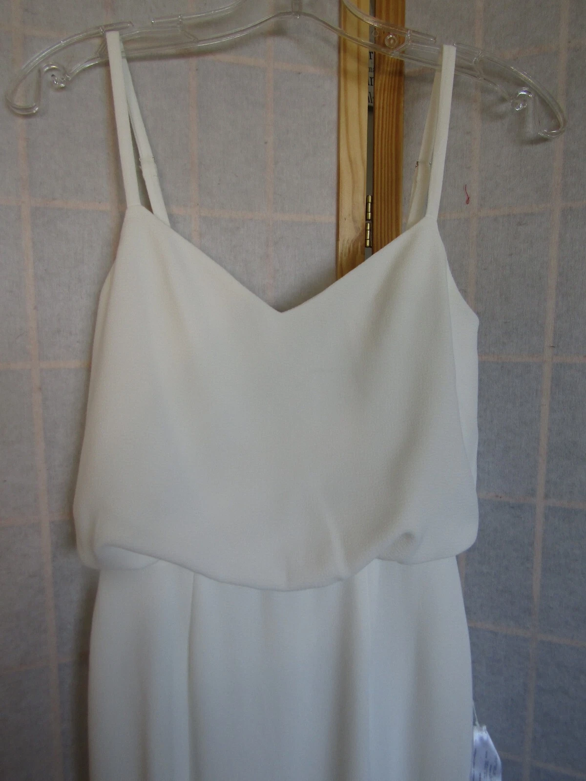 OFF WHITE Abito Vestito Donna Nuovo Con Etichetta The Population Gracelyn Off White Elegante Classico XXS