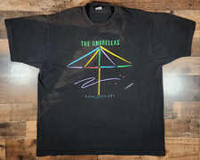 The Umbrellas Band Shirt Men XXL Black 1991 The Tejon Pass USA Made Grunge Faded