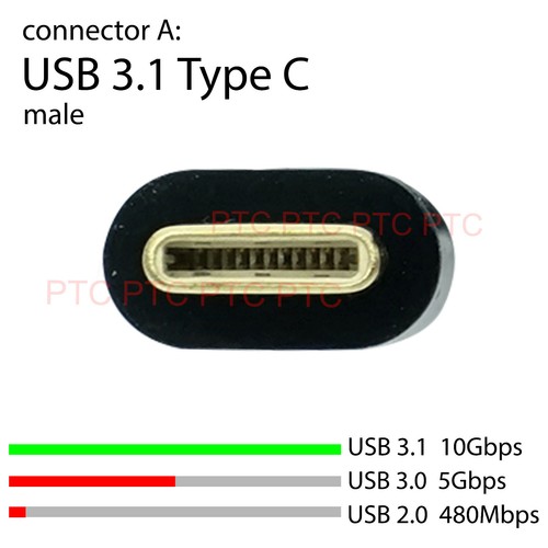 USB-C USB 3.1 Type C to Mini DisplayPort DP Male Cable 4K@60Hz 1.8m MacBook - Picture 4 of 10